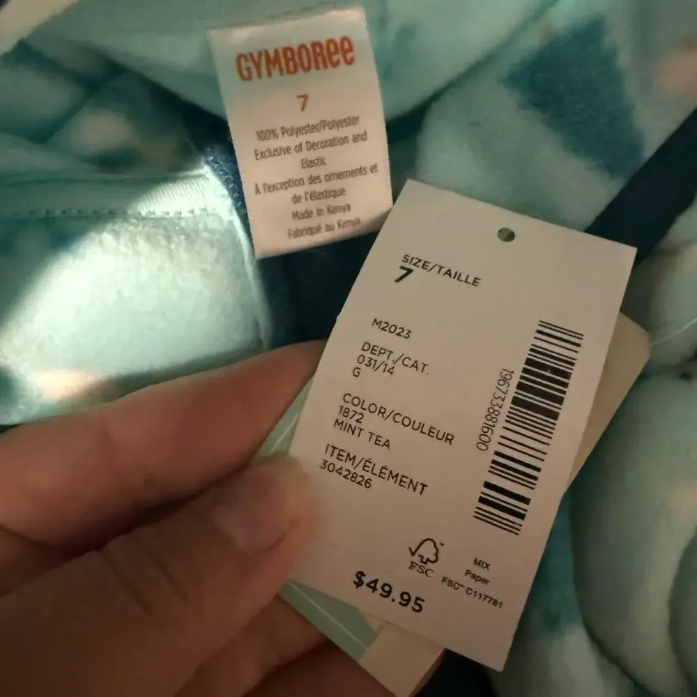 Gymboree Boys Polar Bear Glacier Fleece Half-Zip Pullover Mint Tea, 7